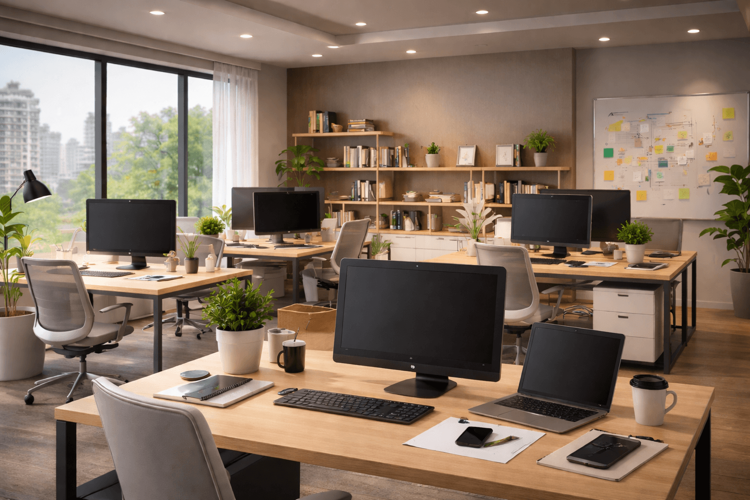 Office interior background